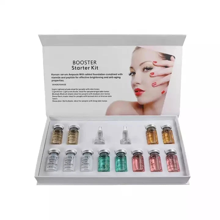 Korean 8ml X 12vials BB Serum Glowing BB Cream Booster Kit for Skin Lightening