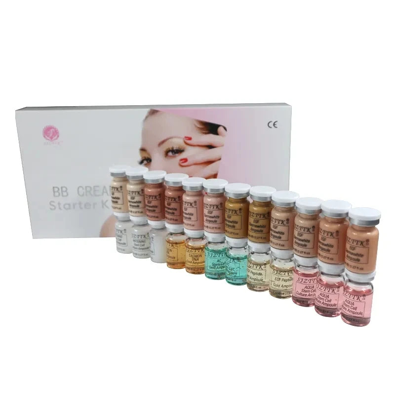 Korean 8ml X 12vials BB Serum Glowing BB Cream Booster Kit for Skin Lightening