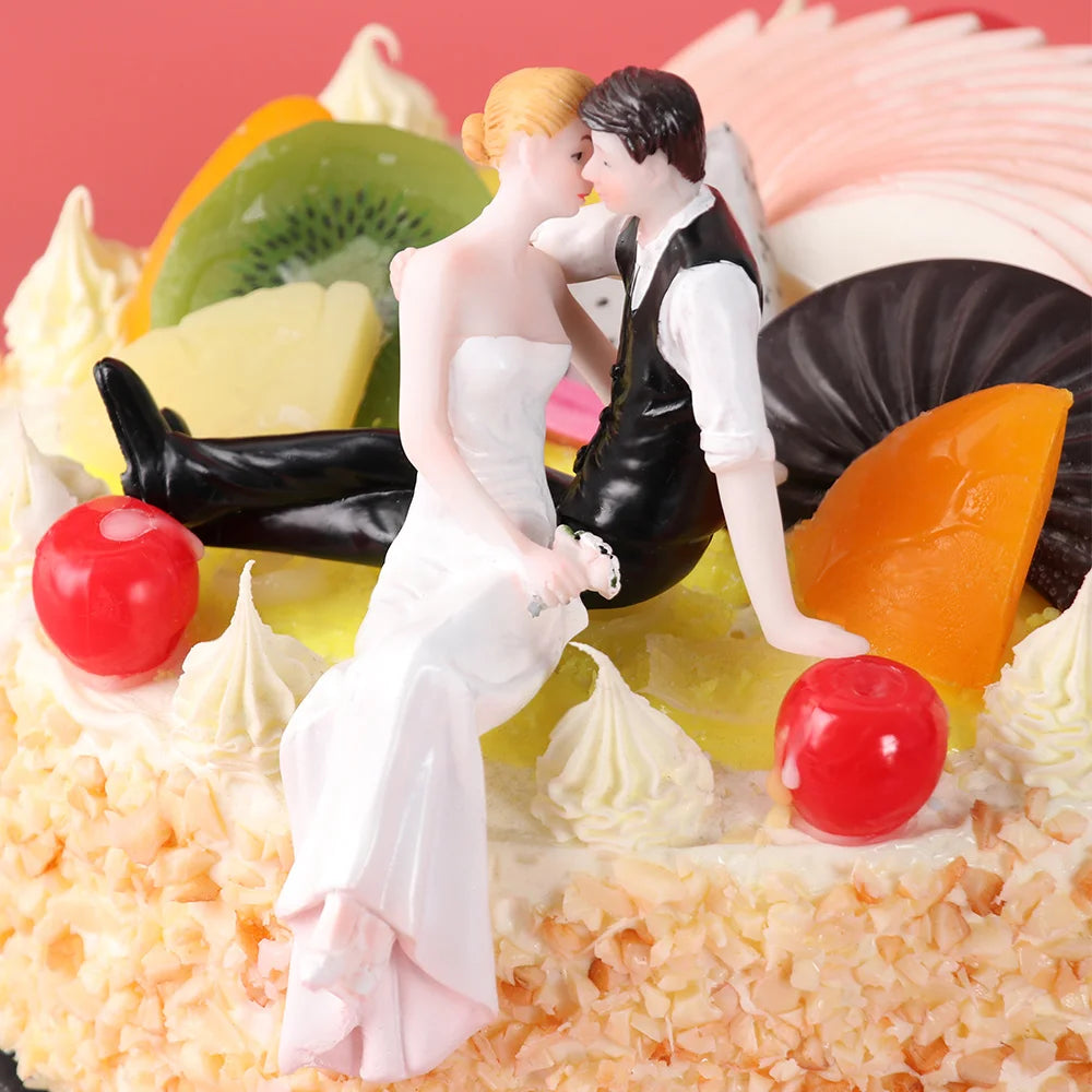 16 types Synthetic Resin Bride&Groom Couple Cake Topper Wedding Decoration Figurine Gift Valentine's Day Engagement Decor