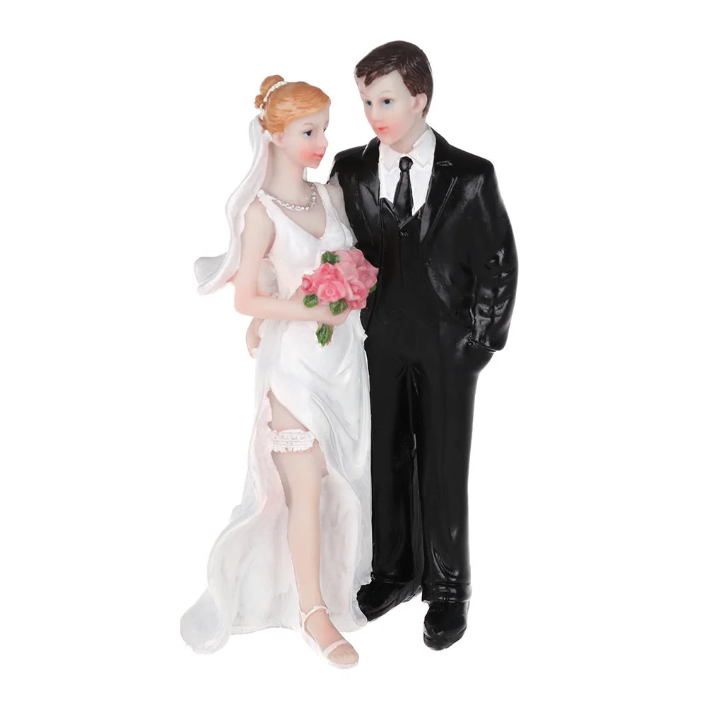 16 types Synthetic Resin Bride&Groom Couple Cake Topper Wedding Decoration Figurine Gift Valentine's Day Engagement Decor