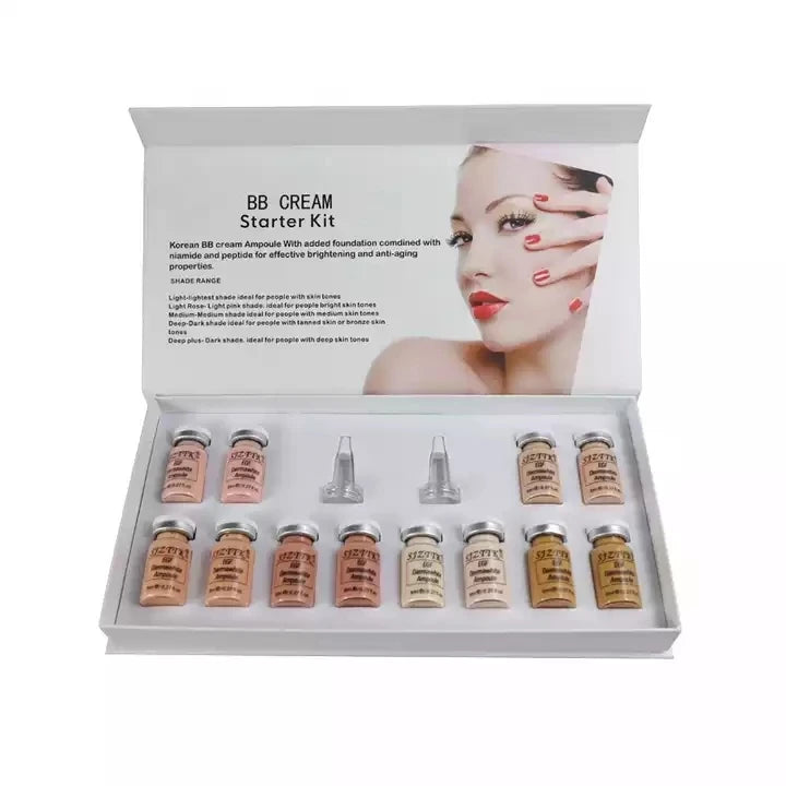Korean 8ml X 12vials BB Serum Glowing BB Cream Booster Kit for Skin Lightening