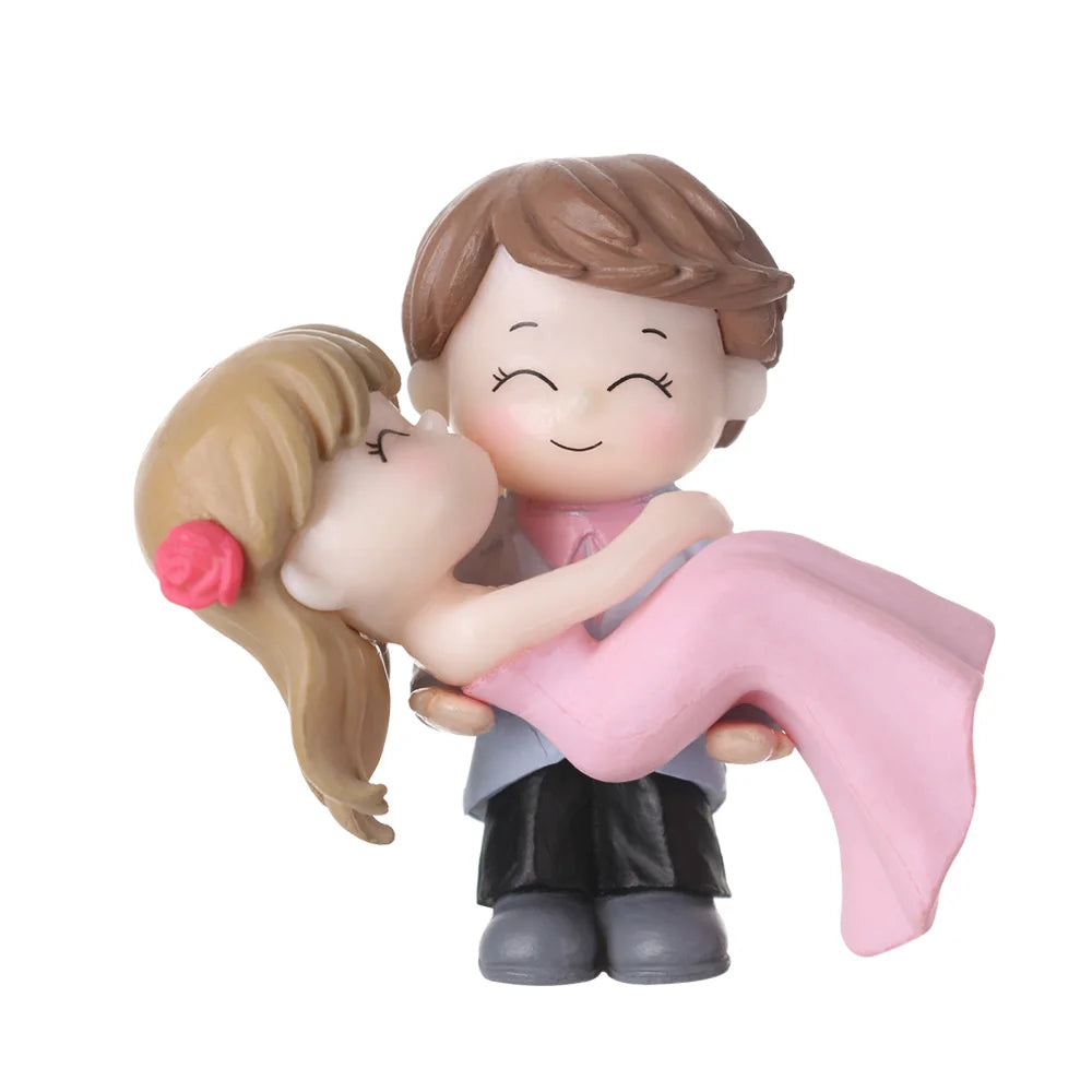 16 types Synthetic Resin Bride&Groom Couple Cake Topper Wedding Decoration Figurine Gift Valentine's Day Engagement Decor