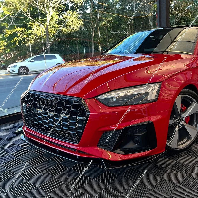 For Audi A5 S-Line S5 F5 Coupe/Sportback Facelift 2019 - 2024 Maxton Style Front Splitter Front Bumper Lip Chin Spoiler Diffuser