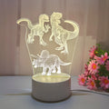 1pc retro dinosaur 3D night light, USB interface table light, holiday atmosphere decorative lamp, holiday gift to friends.