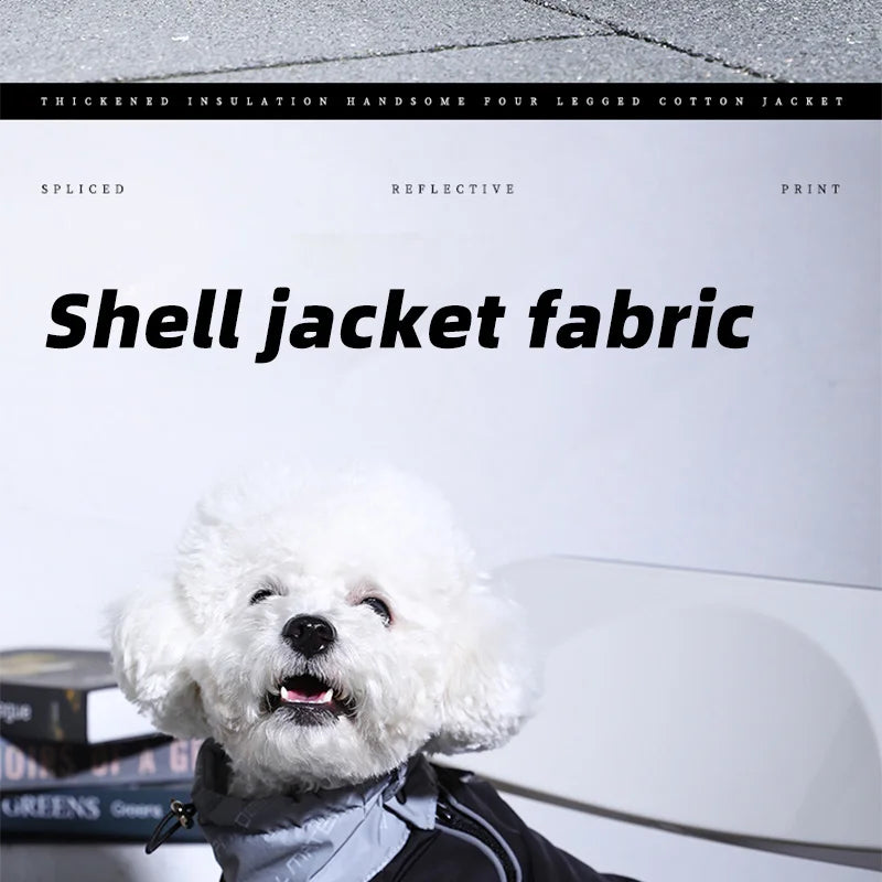 HOOPET Winter Pet Dogs Clothes Puppy Warm Jacket Small Medium Dog Reflective Coat Chihuahua Yorkies Pet Supplies