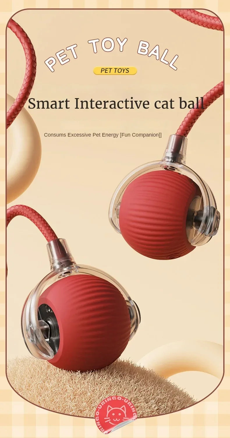 Cat Toys for Cats Ball Dog Toy Ball Electronic Interactive Pet Toy USB Automatic Moving Bouncing for Puppy Cat Products