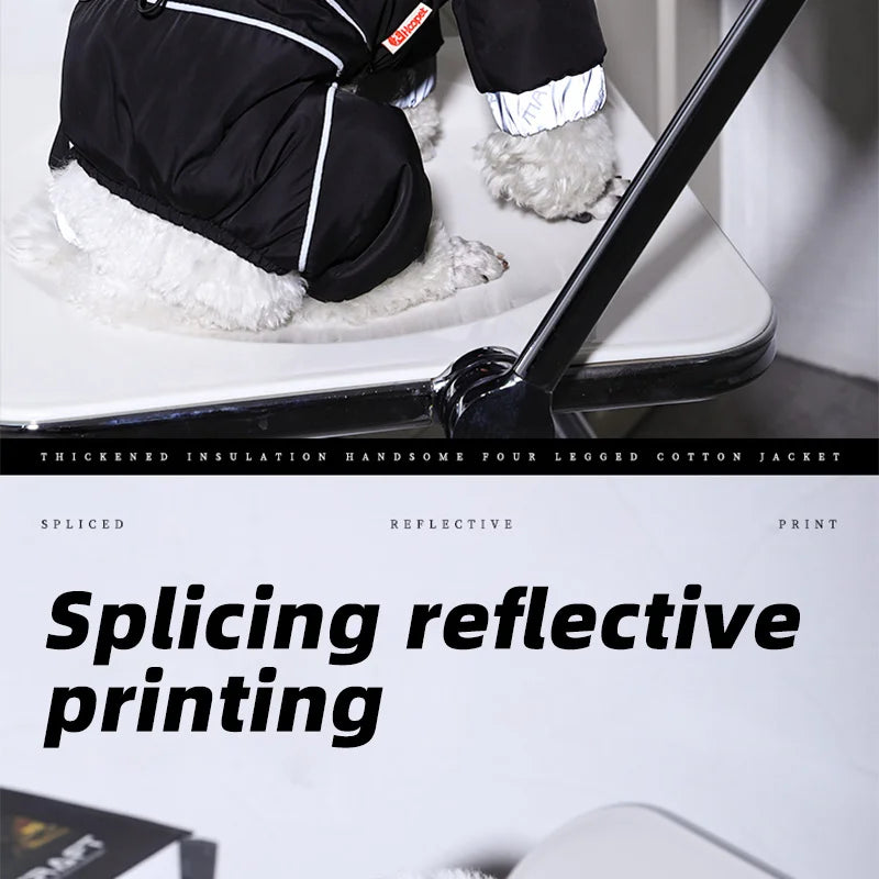 HOOPET Winter Pet Dogs Clothes Puppy Warm Jacket Small Medium Dog Reflective Coat Chihuahua Yorkies Pet Supplies