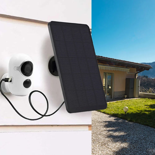 10W 5V Solar Panel USB/Type-C/Micro USB/DC Port for Security Camera/Small Home Light System Outdoor Solar Cells Charger Powered