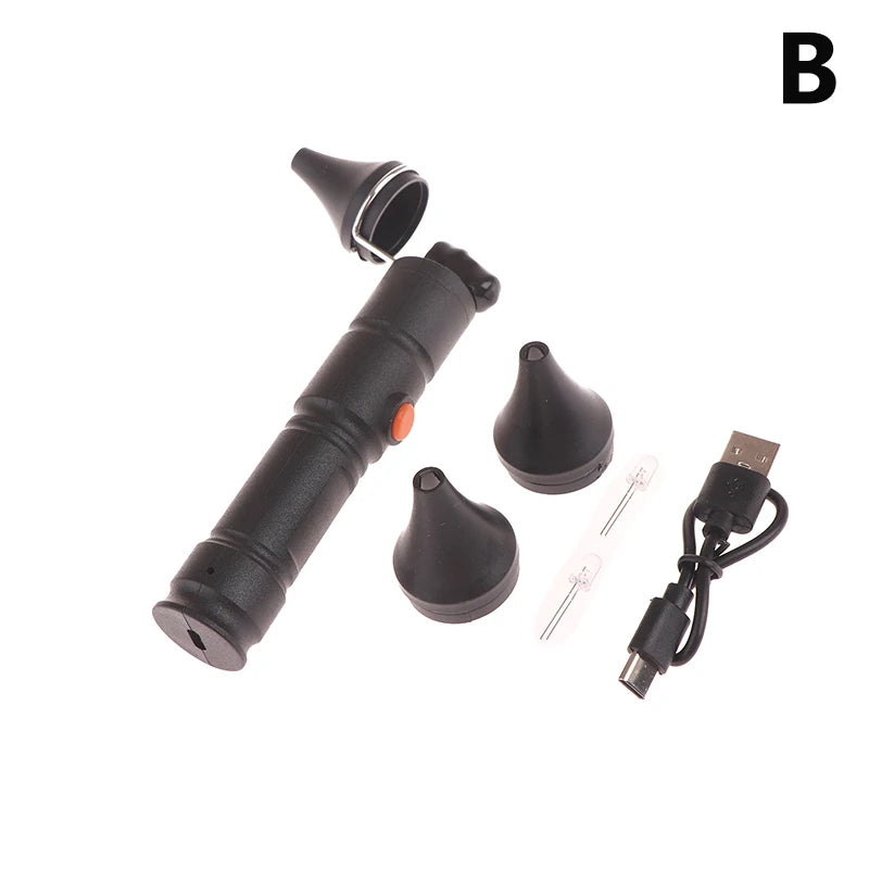 Ear Pick LED Hand Lamp Earwax Remover Lantern Light Earpick Nose Wax Cleaner Tweezer Otoscope Handheld Flashlight Tool