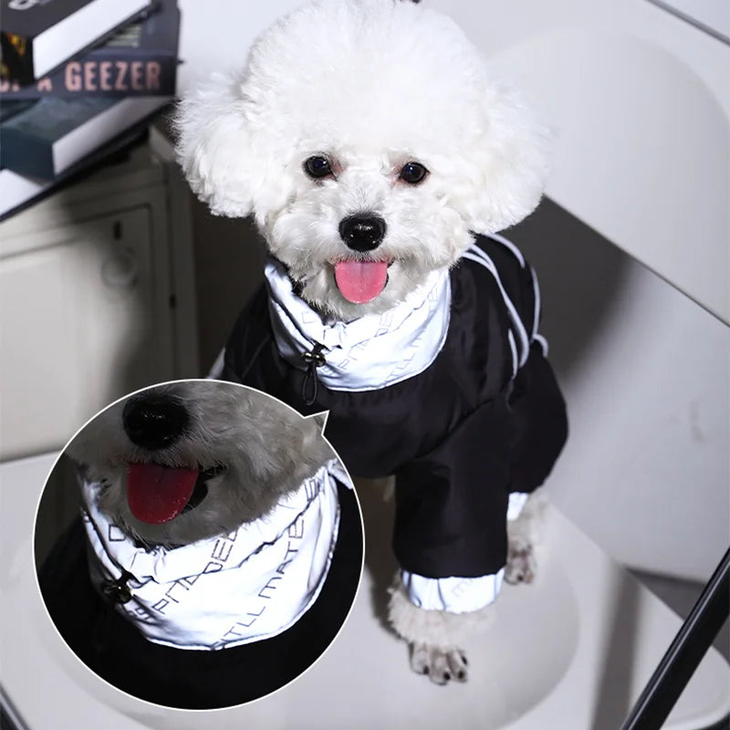 HOOPET Winter Pet Dogs Clothes Puppy Warm Jacket Small Medium Dog Reflective Coat Chihuahua Yorkies Pet Supplies