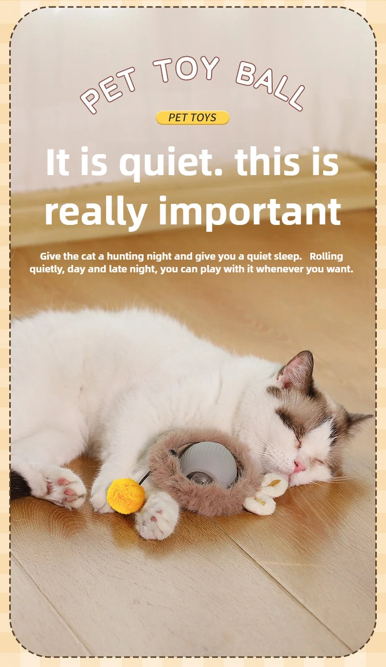Cat Toys for Cats Ball Dog Toy Ball Electronic Interactive Pet Toy USB Automatic Moving Bouncing for Puppy Cat Products