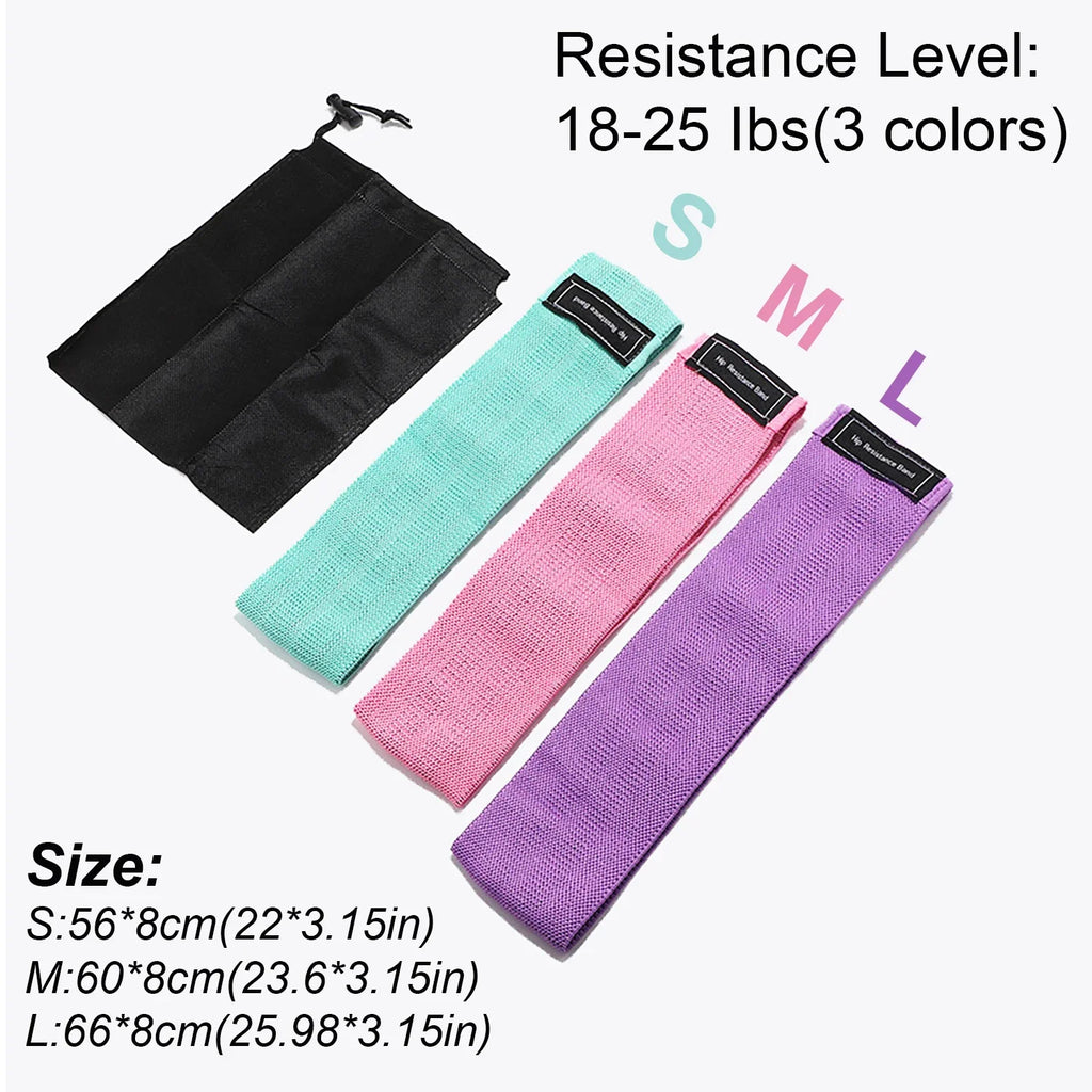 Anti-Slip Resistance Hip Booty Bands Squat Glute Workout Non-slip Trainer Thick Stretch Fitness Strips Loops Yoga Equipment