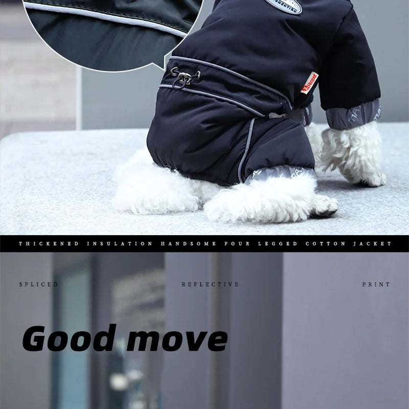 HOOPET Winter Pet Dogs Clothes Puppy Warm Jacket Small Medium Dog Reflective Coat Chihuahua Yorkies Pet Supplies