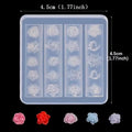 1pc rose flower 3D Acrylic Nail Mold Hand Engraving Mold Nail Art Decorations Silicone Nail Art