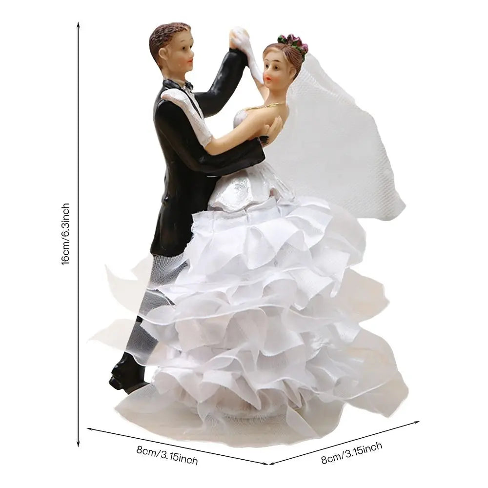 16 types Synthetic Resin Bride&Groom Couple Cake Topper Wedding Decoration Figurine Gift Valentine's Day Engagement Decor
