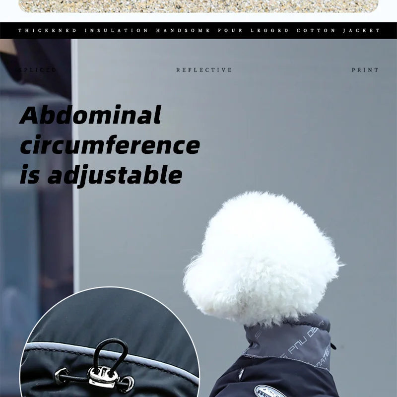 HOOPET Winter Pet Dogs Clothes Puppy Warm Jacket Small Medium Dog Reflective Coat Chihuahua Yorkies Pet Supplies