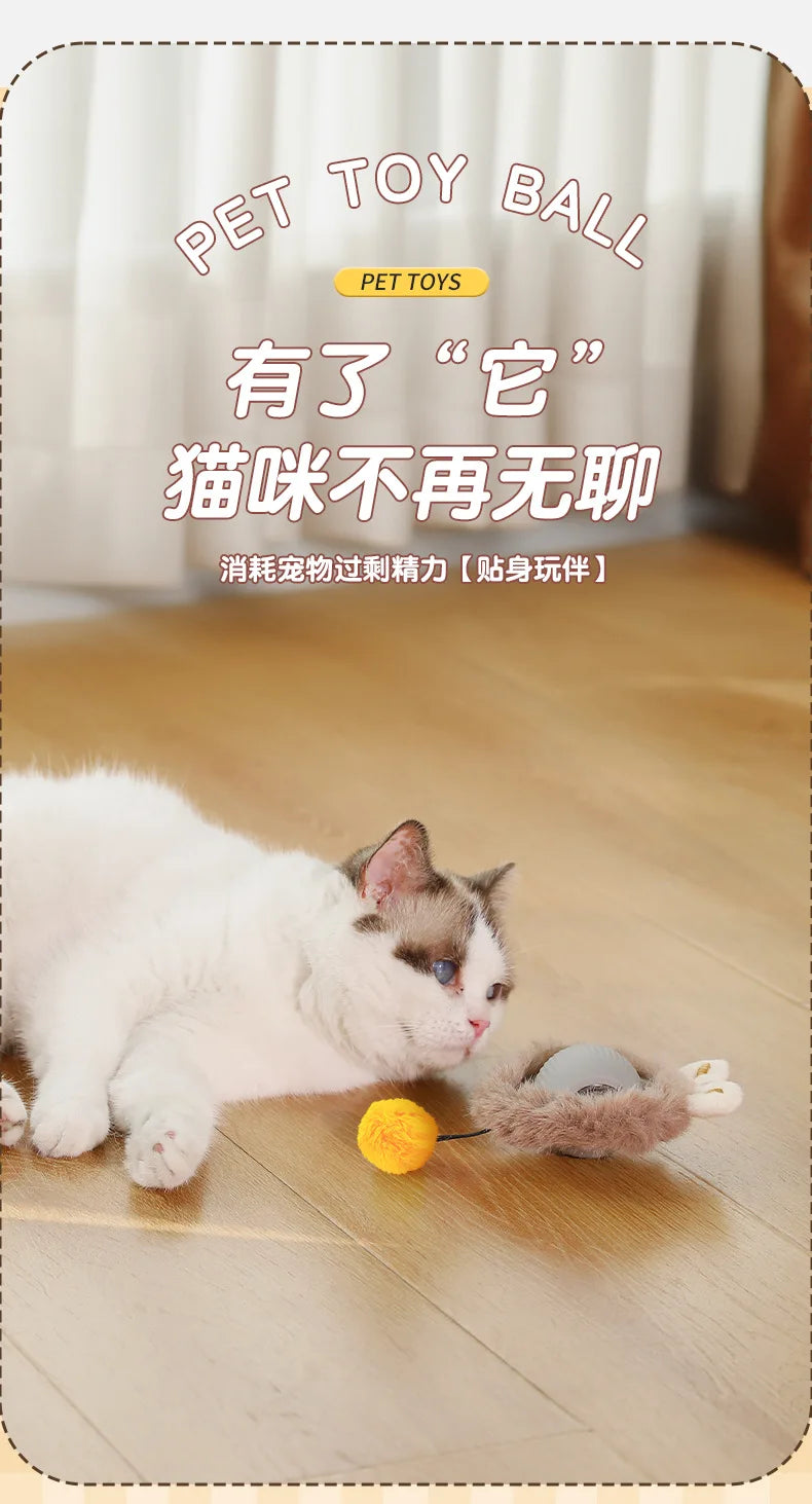 Cat Toys for Cats Ball Dog Toy Ball Electronic Interactive Pet Toy USB Automatic Moving Bouncing for Puppy Cat Products