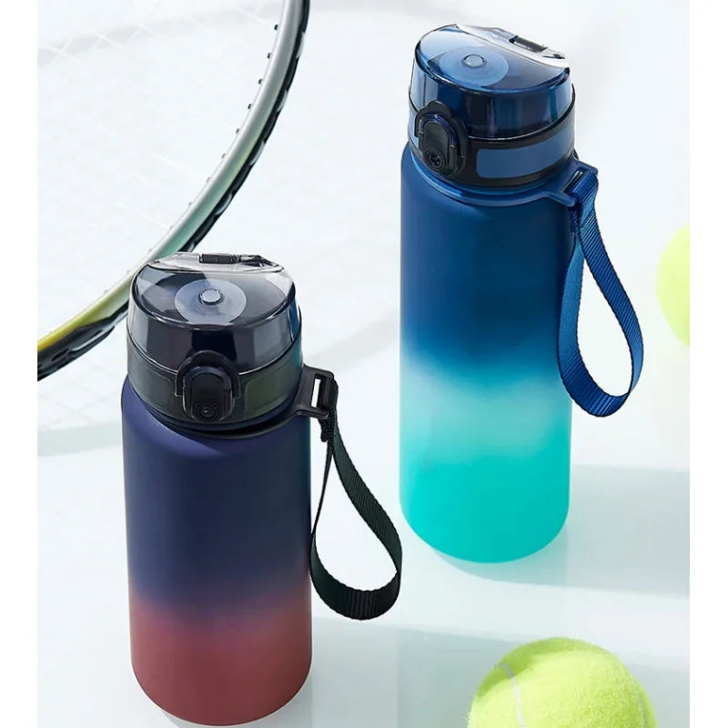 1 Liter Large Capacity Sports Water Bottle Leak Proof Colorful Plastic Cup Drinking Outdoor Travel Portable Gym Fitness Jugs
