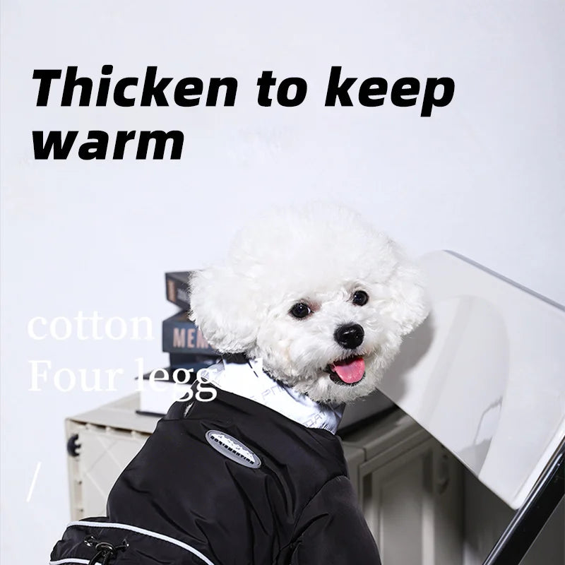 HOOPET Winter Pet Dogs Clothes Puppy Warm Jacket Small Medium Dog Reflective Coat Chihuahua Yorkies Pet Supplies