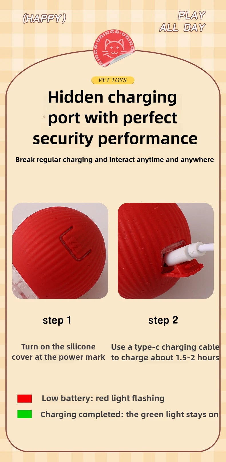 Cat Toys for Cats Ball Dog Toy Ball Electronic Interactive Pet Toy USB Automatic Moving Bouncing for Puppy Cat Products