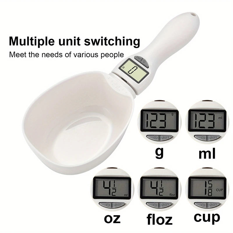 Kitchen Digital Food Measuring Spoon Scale Pet Food Measuring Spoon Scale Suitable For Cat And Dog Food Measuring Flour Spoon  ﻿