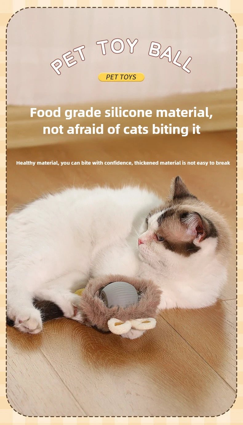 Cat Toys for Cats Ball Dog Toy Ball Electronic Interactive Pet Toy USB Automatic Moving Bouncing for Puppy Cat Products