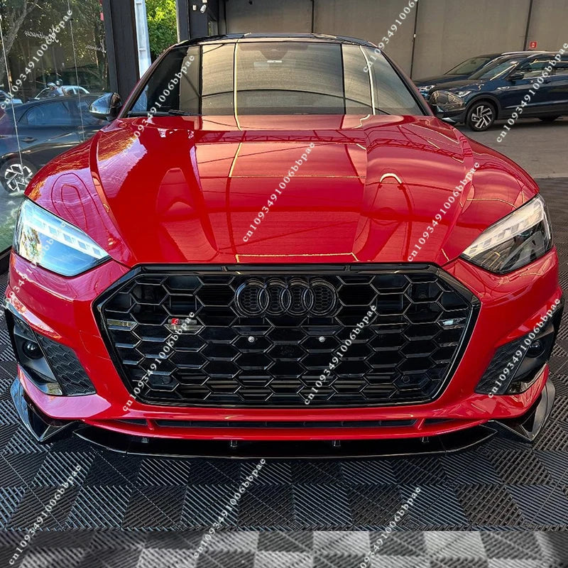 For Audi A5 S-Line S5 F5 Coupe/Sportback Facelift 2019 - 2024 Maxton Style Front Splitter Front Bumper Lip Chin Spoiler Diffuser