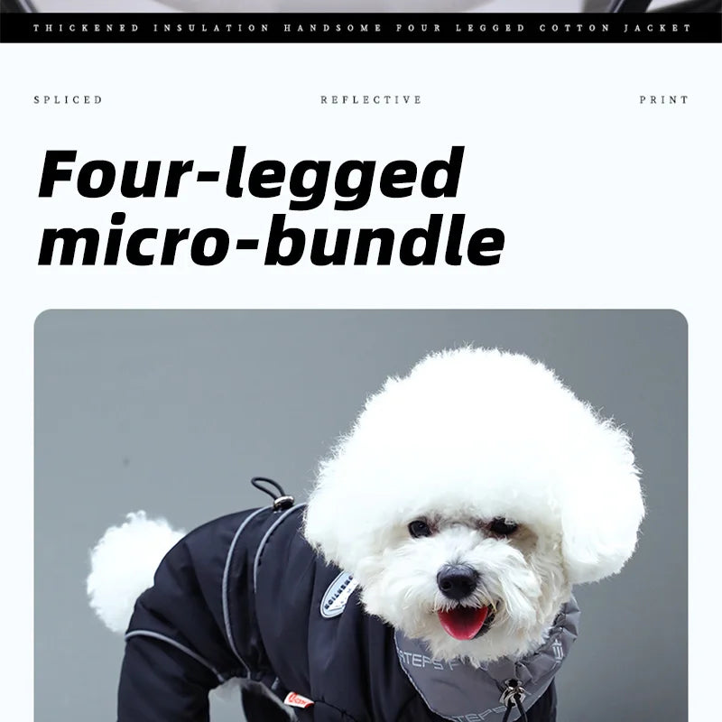 HOOPET Winter Pet Dogs Clothes Puppy Warm Jacket Small Medium Dog Reflective Coat Chihuahua Yorkies Pet Supplies