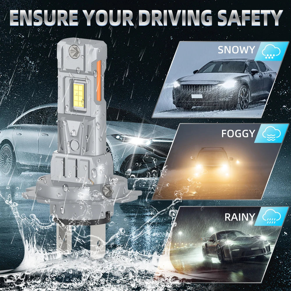 2PCS H7 LED Headlight H1 H4 H11 Fog Bulb 9005/HB3 9006/HB4 9012 Fog Led Canbus 85000LM High&Low Beam For Auto Motorcycle