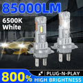 2PCS H7 LED Headlight H1 H4 H11 Fog Bulb 9005/HB3 9006/HB4 9012 Fog Led Canbus 85000LM High&Low Beam For Auto Motorcycle
