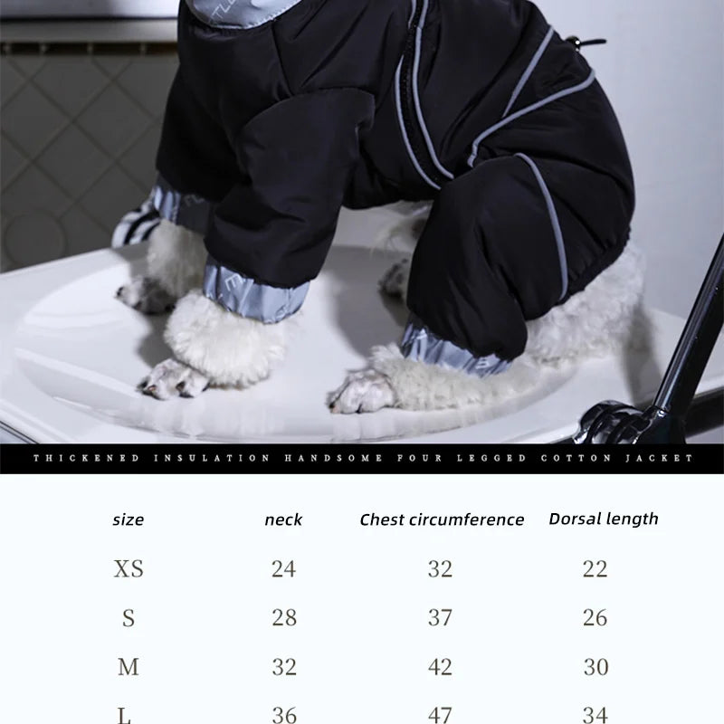 HOOPET Winter Pet Dogs Clothes Puppy Warm Jacket Small Medium Dog Reflective Coat Chihuahua Yorkies Pet Supplies